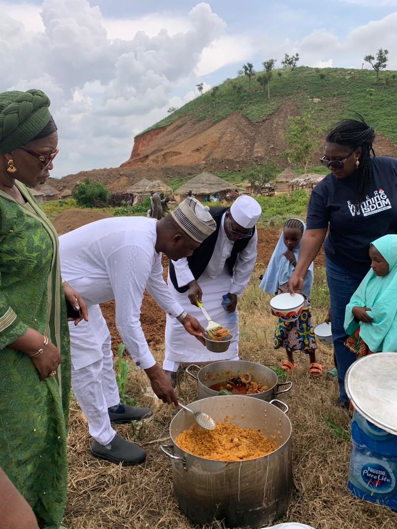 School children benefiting from the National Home-Grown School Feeding Programme